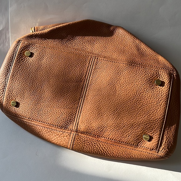 J.Crew large Biennial satchel bag 💼 saddle leather with gold hardware ✨ - Picture 6 of 16